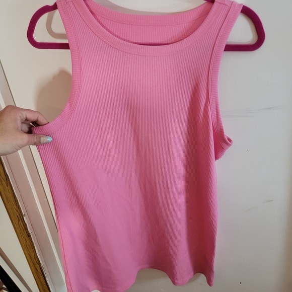 torrid Tops - Torrid Pink Ribbed Tank Top